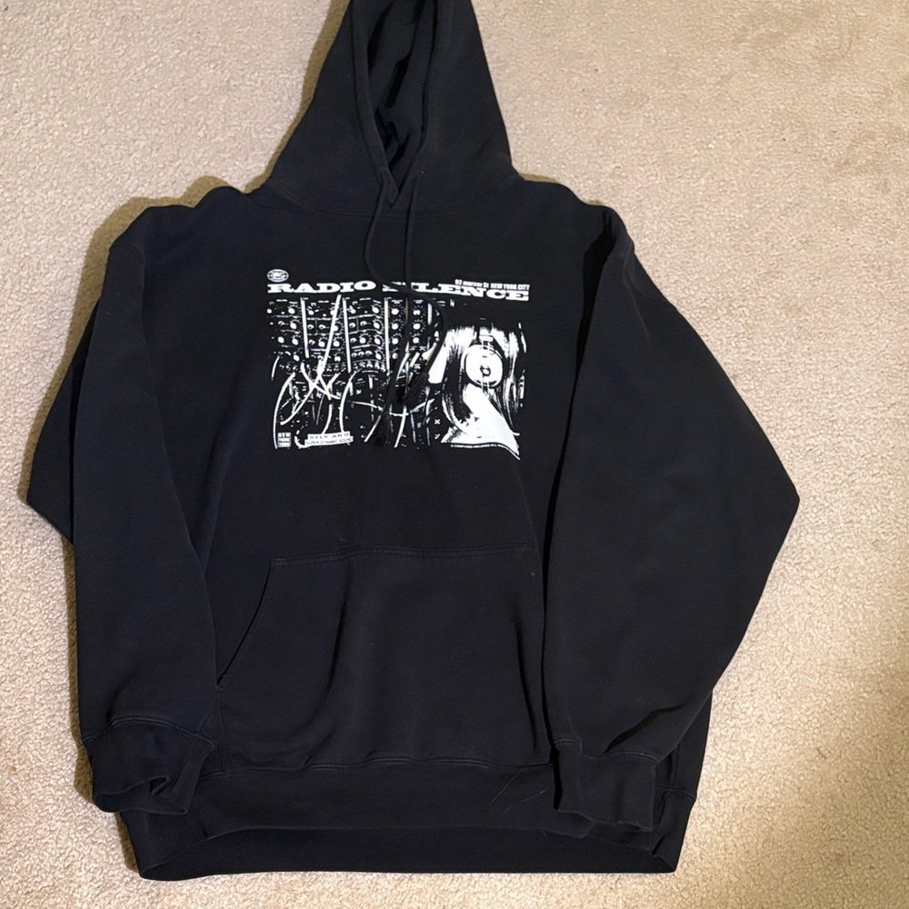 Brandy Melville Black Graphic Hoodie